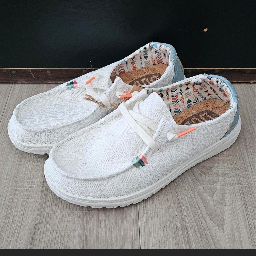 Womens Wendy White Hey Dudes